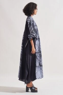 Amrich Black Shibori Handcrafted Eden Dress 11 Amrich Black Shibori Handcrafted Eden Dress -Echoo Clothing Shop 0404amr05 3