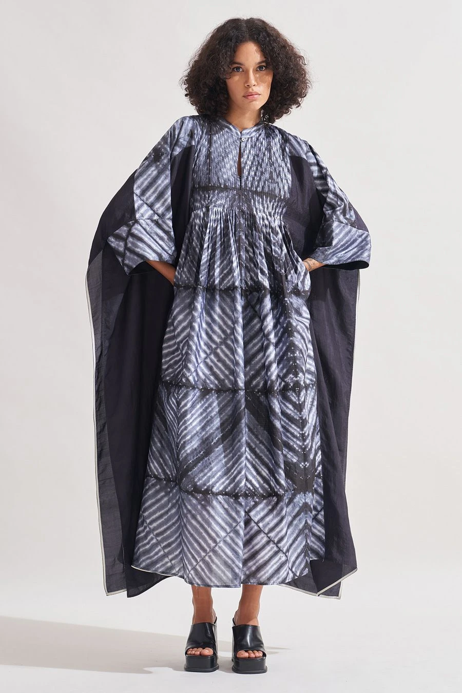 Amrich Black Shibori Handcrafted Eden Dress 6 Amrich Black Shibori Handcrafted Eden Dress - Image 4