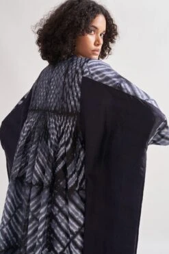 Amrich Black Shibori Handcrafted Eden Dress 13 Amrich Black Shibori Handcrafted Eden Dress -Echoo Clothing Shop 0404amr05 5