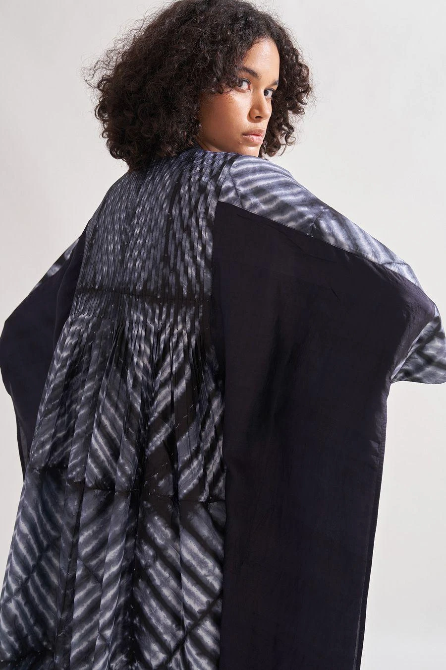 Amrich Black Shibori Handcrafted Eden Dress 7 Amrich Black Shibori Handcrafted Eden Dress - Image 5