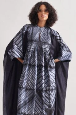 Amrich Black Shibori Handcrafted Eden Dress 14 Amrich Black Shibori Handcrafted Eden Dress -Echoo Clothing Shop 0404amr05 6