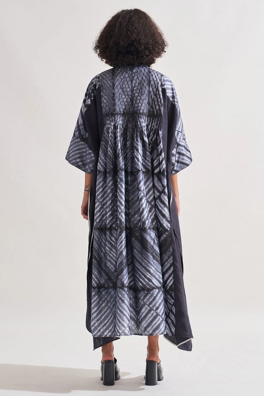 Amrich Black Shibori Handcrafted Eden Dress 9 Amrich Black Shibori Handcrafted Eden Dress - Image 7