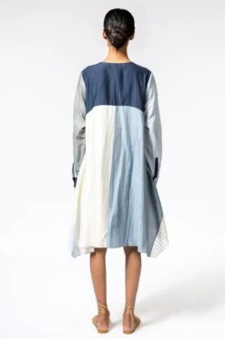 SWGT Colour Blocked Blue Dress 11 SWGT Colour Blocked Blue Dress -Echoo Clothing Shop 1011swgt3 5