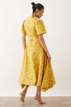 SNOB Daichi Clover Printed Dress -Echoo Clothing Shop 10823sb8 5