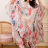 Varun Bahl Pret Multicoloured Amoeba Printed Ruffle Cape Dress