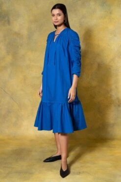 Bodice Blue Ruched Dress -Echoo Clothing Shop 11423bo7 2