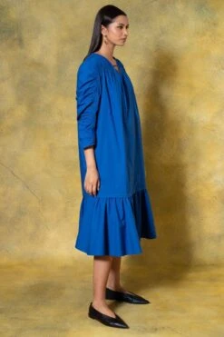 Bodice Blue Ruched Dress -Echoo Clothing Shop 11423bo7 3