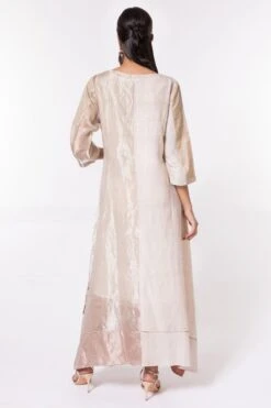 Bodhi Tree Ivory Half & Half Embroidered Kaftan Dress -Echoo Clothing Shop 124bt10 5