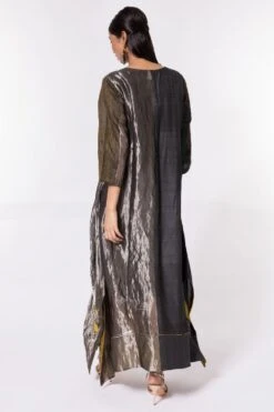 Bodhi Tree Charcoal Half & Half Kaftan Dress 11 Bodhi Tree Charcoal Half & Half Kaftan Dress -Echoo Clothing Shop 124bt20 5