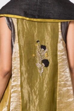 Bodhi Tree Silk Zari Cowl Drape Dress With Jacket 10 Bodhi Tree Silk Zari Cowl Drape Dress With Jacket -Echoo Clothing Shop 124bt9 4