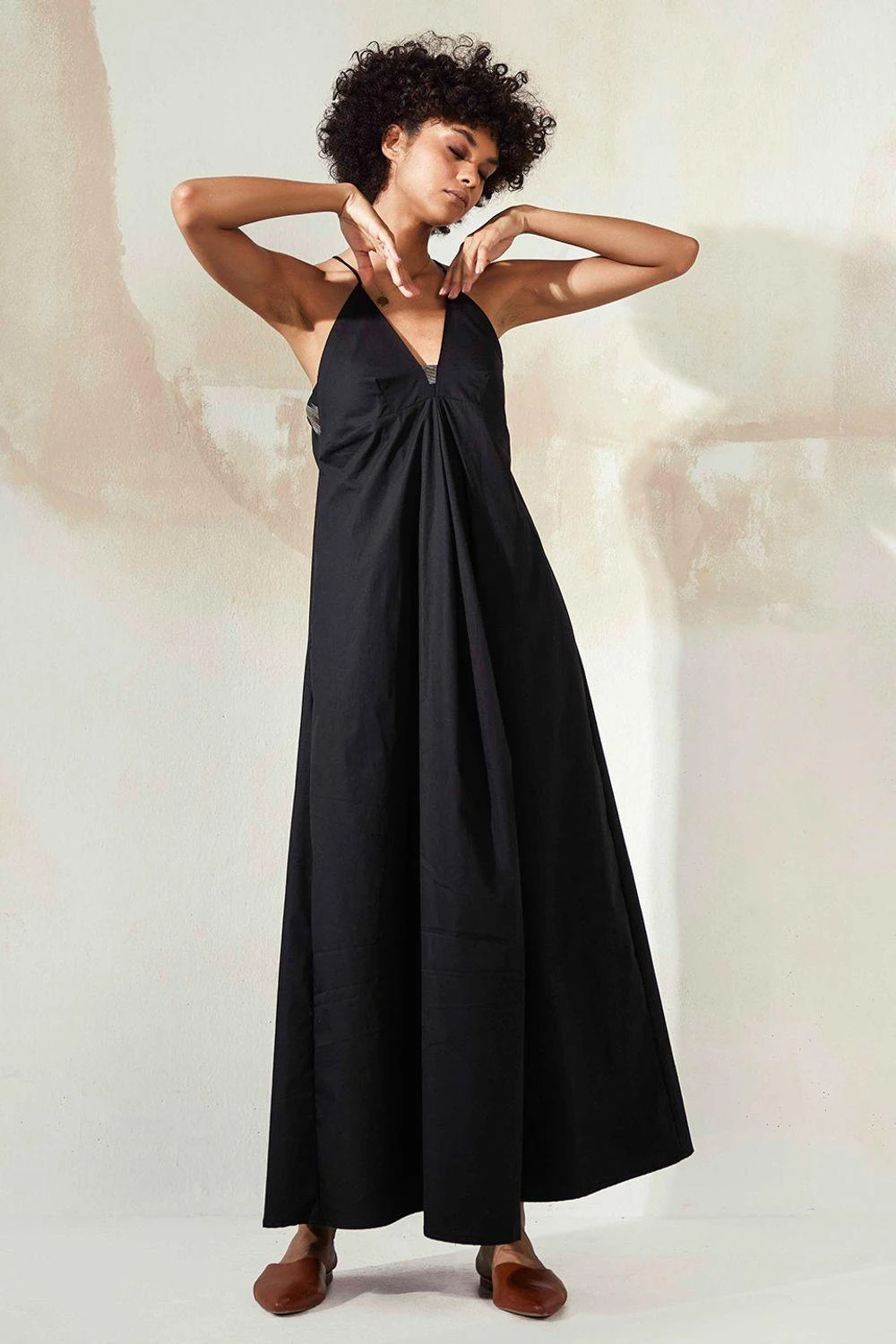Khara Kapas Black Sand Castle Midi Dress 5 Khara Kapas Black Sand Castle Midi Dress - Image 3