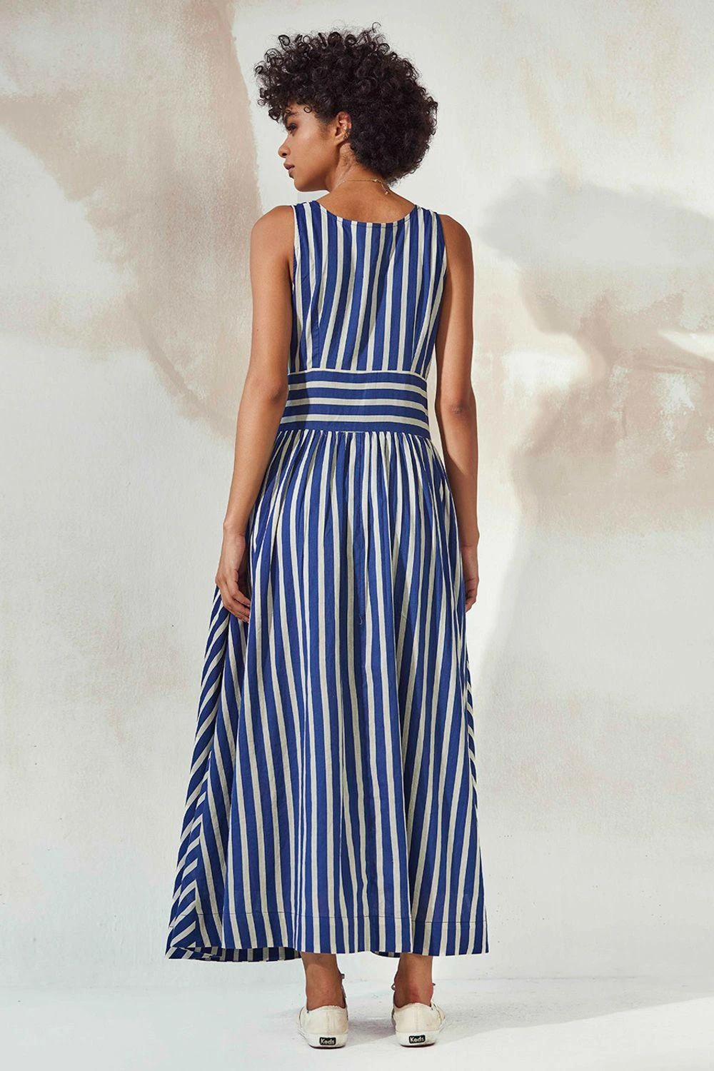 Khara Kapas Light House Striped Dress 7 Khara Kapas Light House Striped Dress - Image 5