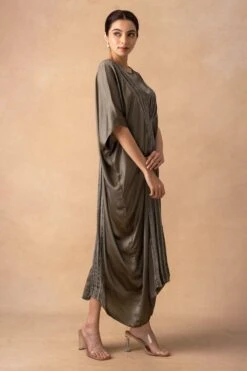 Inca Sleek Grey Corded Kaftan Dress 9 Inca Sleek Grey Corded Kaftan Dress -Echoo Clothing Shop 15124inca2 3