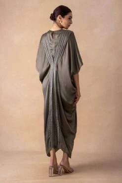 Inca Sleek Grey Corded Kaftan Dress 11 Inca Sleek Grey Corded Kaftan Dress -Echoo Clothing Shop 15124inca2 5