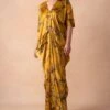 Inca Indian Yellow Marble Print Drape Dress -Echoo Clothing Shop 15124inca9 1