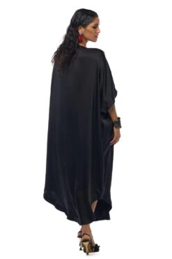 AK-OK By Anamika Khanna Matte Black Silk Kaftan Dress 11 AK-OK By Anamika Khanna Matte Black Silk Kaftan Dress -Echoo Clothing Shop 16124akok17 5