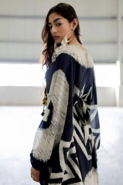 Pooja Keyur Juno Black Kaftan Dress 8 Pooja Keyur Juno Black Kaftan Dress -Echoo Clothing Shop 16623pk39 3