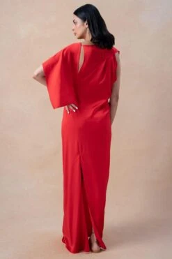 Stephany Red Draped Kaftan Dress 11 Stephany Red Draped Kaftan Dress -Echoo Clothing Shop 16623sy4 5