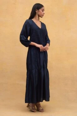 SWGT Blue Textured & Tiered Dress 8 SWGT Blue Textured & Tiered Dress -Echoo Clothing Shop 171sw5 3