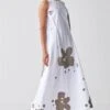 Three White & Grey Sleeveless Asymmetric Dress -Echoo Clothing Shop 18223td9 1