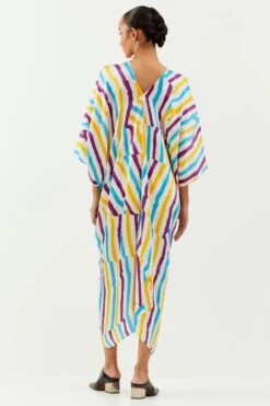 Inca Illusion Stripe Kaftan Dress 7 Inca Illusion Stripe Kaftan Dress -Echoo Clothing Shop 1923ina22 3