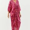 Inca Pink Abtsract Printed Kaftan Dress 1 Inca Pink Abtsract Printed Kaftan Dress -Echoo Clothing Shop 1923ina57 1