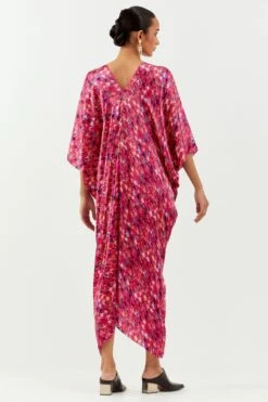 Inca Pink Abtsract Printed Kaftan Dress 7 Inca Pink Abtsract Printed Kaftan Dress -Echoo Clothing Shop 1923ina57 3