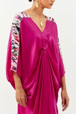 Inca Fuchsia Kaftan Dress 6 Inca Fuchsia Kaftan Dress -Echoo Clothing Shop 1923ina71 2