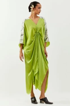 Inca Lime Green Kaftan Dress