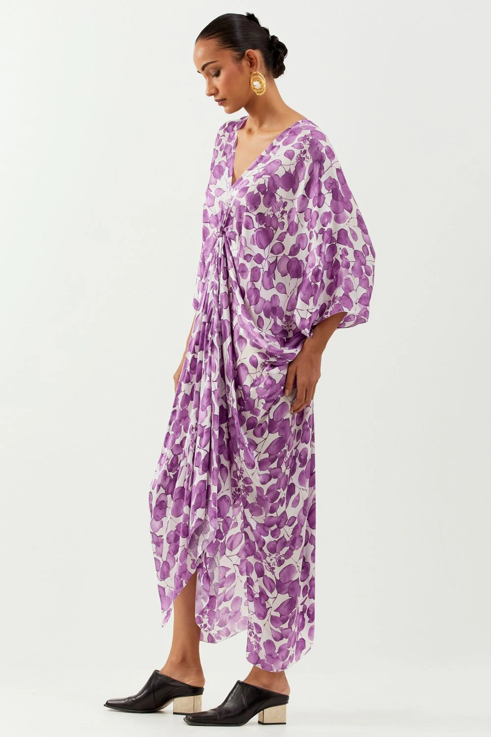 Inca Purple Clover Kaftan Dress 4 Inca Purple Clover Kaftan Dress - Image 2