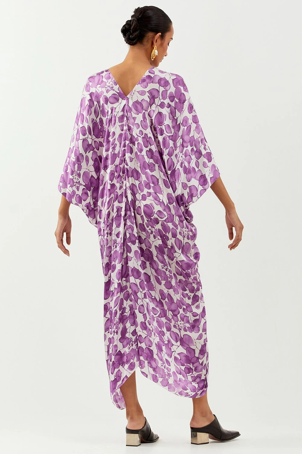 Inca Purple Clover Kaftan Dress 5 Inca Purple Clover Kaftan Dress - Image 3