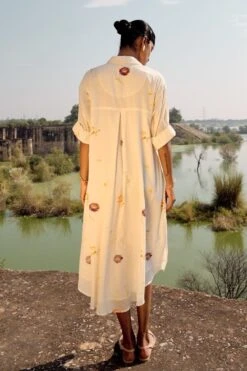 Khara Kapas Dove Shirt Dress 9 Khara Kapas Dove Shirt Dress -Echoo Clothing Shop 201023kk7 4