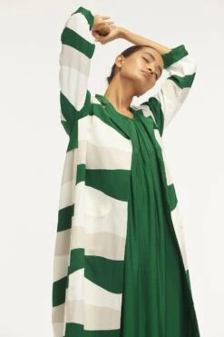 Three Emerald Green Jacket With A Dress 9 Three Emerald Green Jacket With A Dress -Echoo Clothing Shop 208three10 3