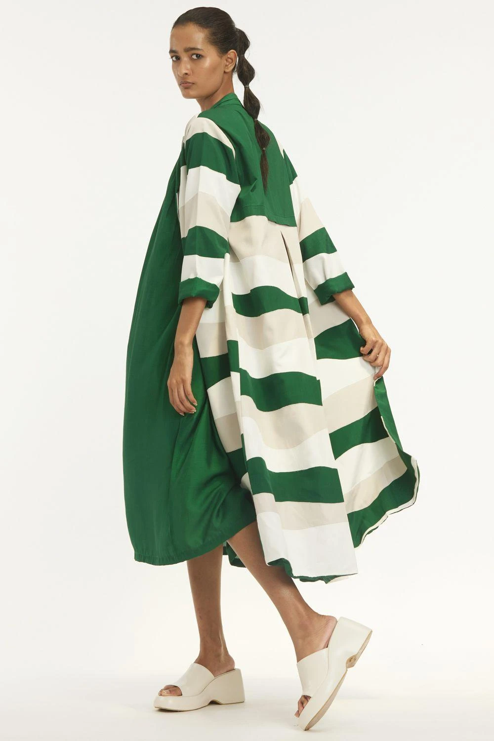 Three Emerald Green Jacket With A Dress 7 Three Emerald Green Jacket With A Dress - Image 5