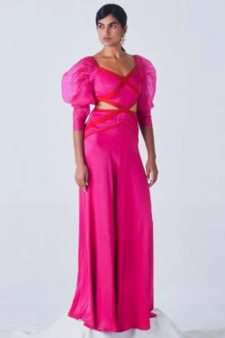 Little Things Hot Pink Cutout Dress -Echoo Clothing Shop 209lt10 3