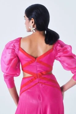 Little Things Hot Pink Cutout Dress -Echoo Clothing Shop 209lt10 4