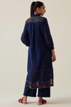 Sunira Designs Blue Gulzaar Shirt Dress 13 Sunira Designs Blue Gulzaar Shirt Dress -Echoo Clothing Shop 2222323sg14 6