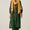 Sunira Designs Green Gulzaar Shirt Dress 2 Sunira Designs Green Gulzaar Shirt Dress -Echoo Clothing Shop 2222323sg15 1