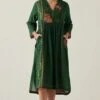 Sunira Designs Green Gulzaar A-line Dress -Echoo Clothing Shop 2222323sg7 1