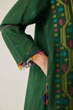 Sunira Designs Green Gulzaar A-line Dress -Echoo Clothing Shop 2222323sg7 4