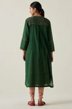 Sunira Designs Green Gulzaar A-line Dress -Echoo Clothing Shop 2222323sg7 6