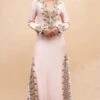 Payal Singhal Rose Pink Embroidered Dress With Tassels 2 Payal Singhal Rose Pink Embroidered Dress With Tassels -Echoo Clothing Shop 232pys8 1