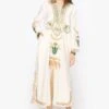 Heirloom By Rara Avis Off White Hamsa Embroidered Column Dress 2 Heirloom By Rara Avis Off White Hamsa Embroidered Column Dress -Echoo Clothing Shop 23rh45 1