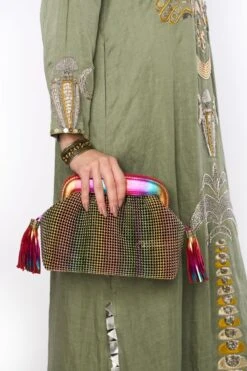 Heirloom By Rara Avis Sage Green Hamsa Embroidered Column Dress -Echoo Clothing Shop 23rh48 3