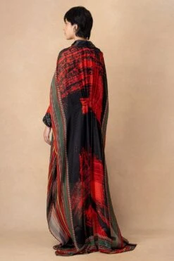Nikita Mhaisalkar Red & Black Abstract Printed Maxi Dress 11 Nikita Mhaisalkar Red & Black Abstract Printed Maxi Dress -Echoo Clothing Shop 251023nm8 5