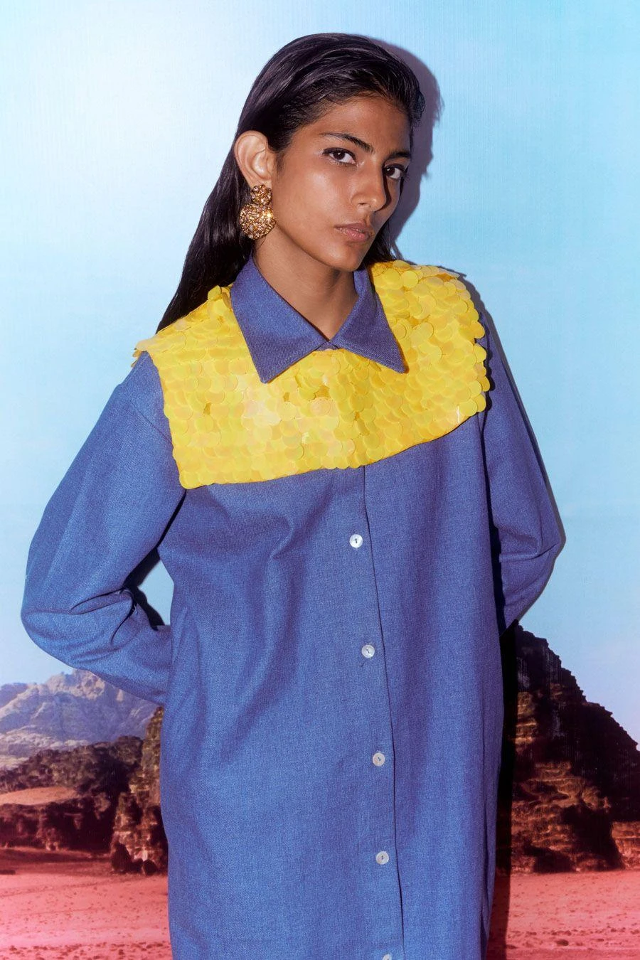 Studio RIGU Nero Denim Shirt Dress 6 Studio RIGU Nero Denim Shirt Dress - Image 4