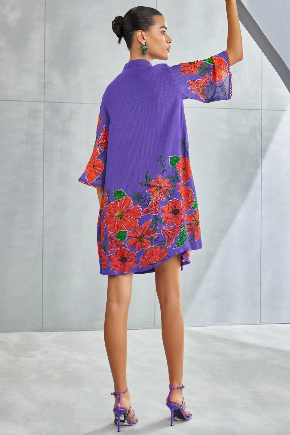 Namrata Joshipura Amethyst Zinnia Gathered Dress 6 Namrata Joshipura Amethyst Zinnia Gathered Dress - Image 4