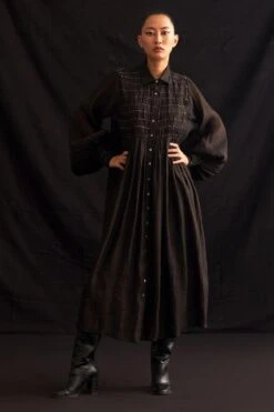 Amrich Michi Hand Embellished Button Down Dress -Echoo Clothing Shop 25923aml12 4