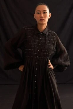 Amrich Michi Hand Embellished Button Down Dress -Echoo Clothing Shop 25923aml12 5