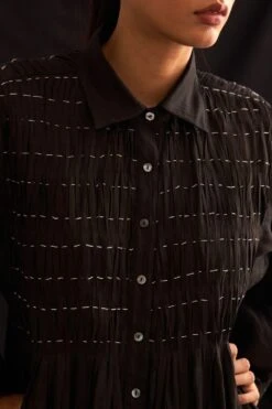 Amrich Michi Hand Embellished Button Down Dress -Echoo Clothing Shop 25923aml12 6